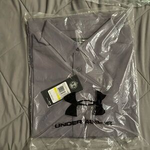 Under armour button up dress shirt.